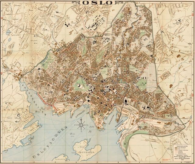 Oslo historical map
