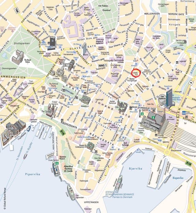 Oslo walking tours map
