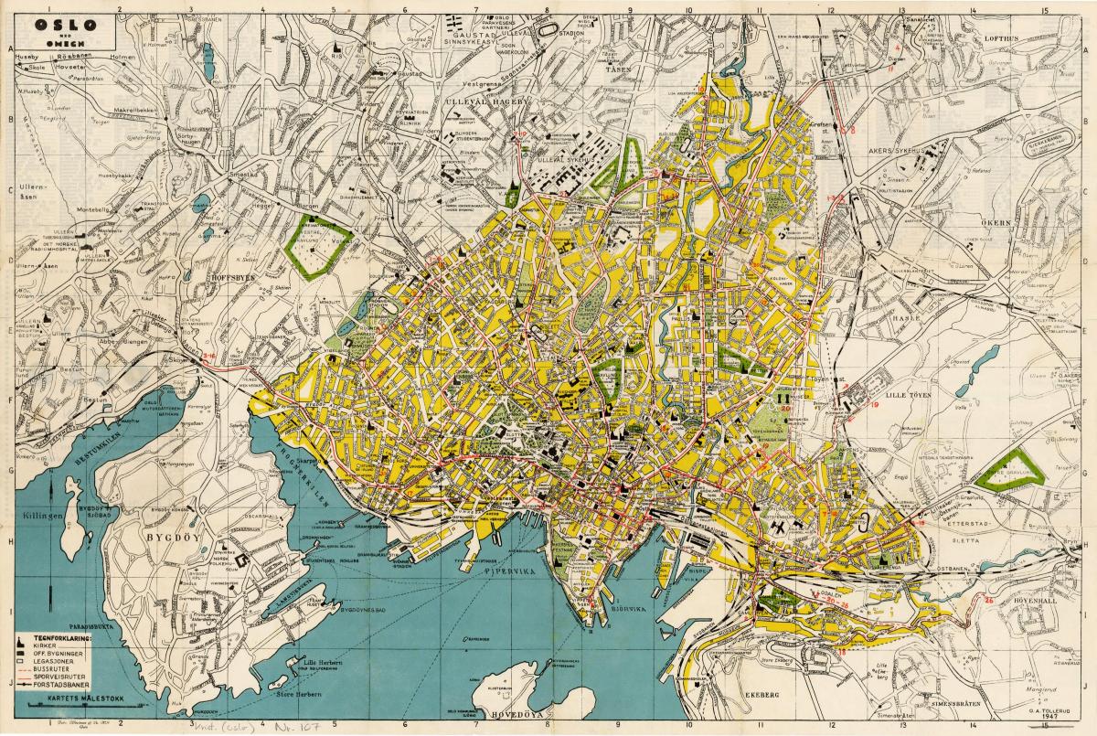 Oslo antique map
